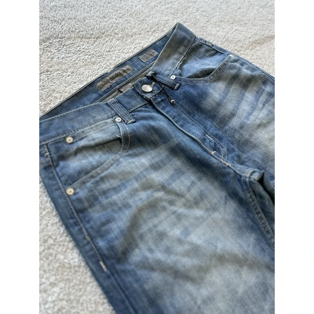 NWT PD&C PAPER DENIM CLOTH FADED BLUE 28X30 SLUB DENIM‎ SLIM STRAIGHT JEANS MENS